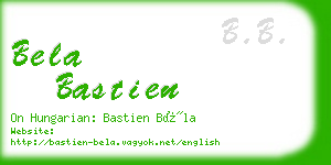 bela bastien business card